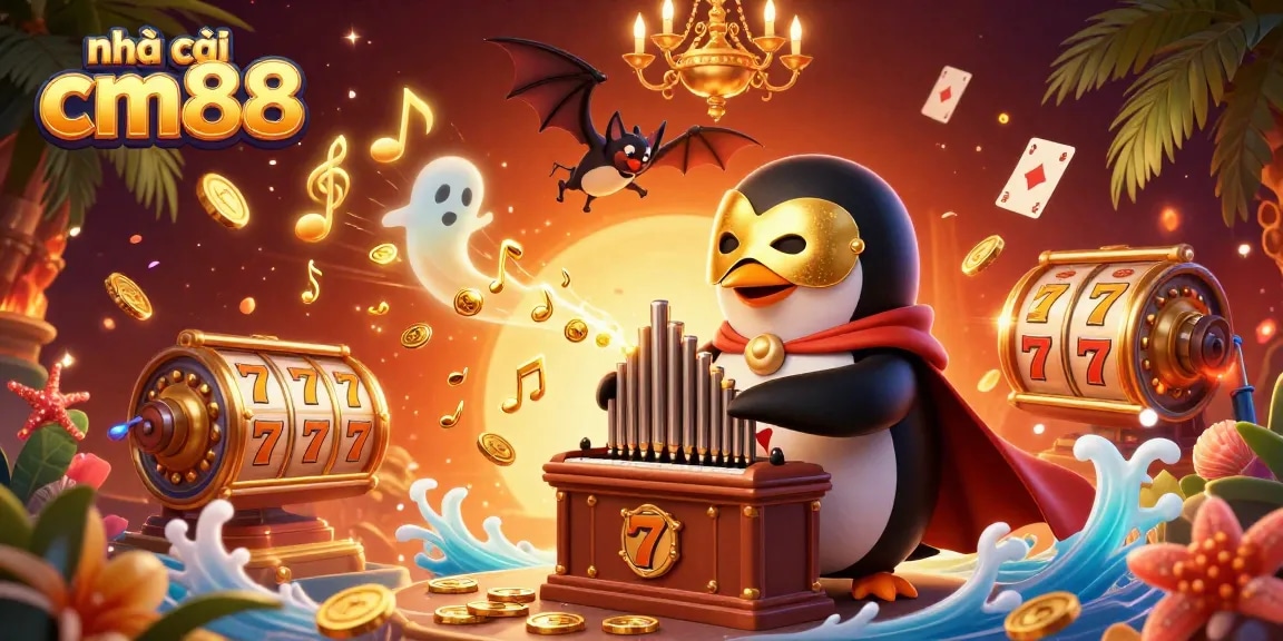 Experience the excitement at nhà cái cm88 with dynamic gold coins and colorful gaming elements.