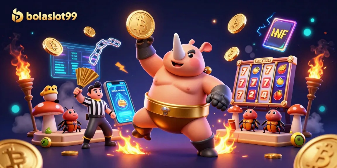 Experience thrilling jackpots with bolaslot99 in an action-packed slot game scene.