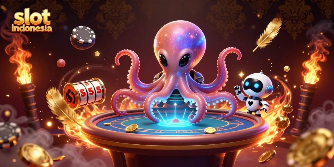 Slot Indonesia menghadirkan kemenangan dengan simbol bertema slot yang menari di atas meja poker virtual