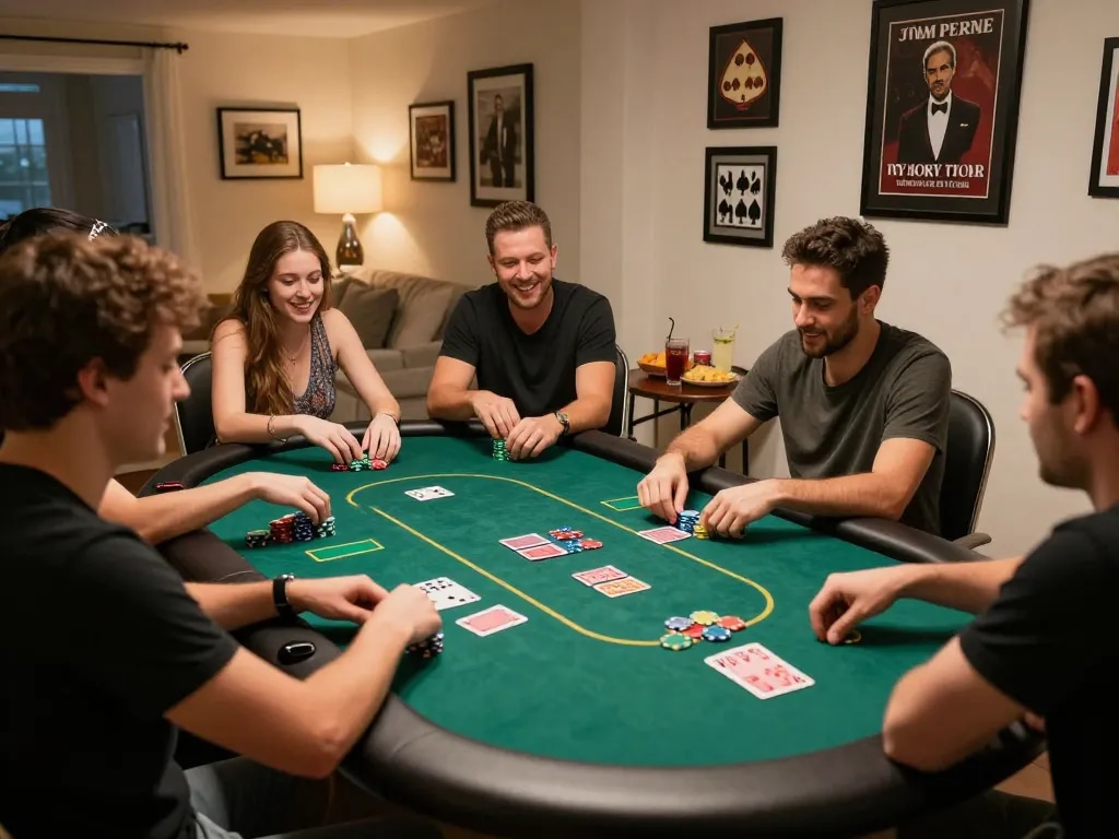 Rasakan permainan tanpa hambatan di indoslot88-login dengan teman-teman menikmati malam poker di suasana rumah yang nyaman