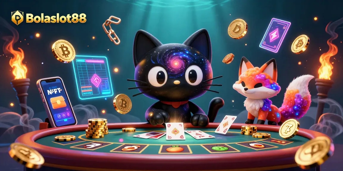 Bolaslot88 attracts players with a vibrant cosmic casino scene full of immersive slots elements.