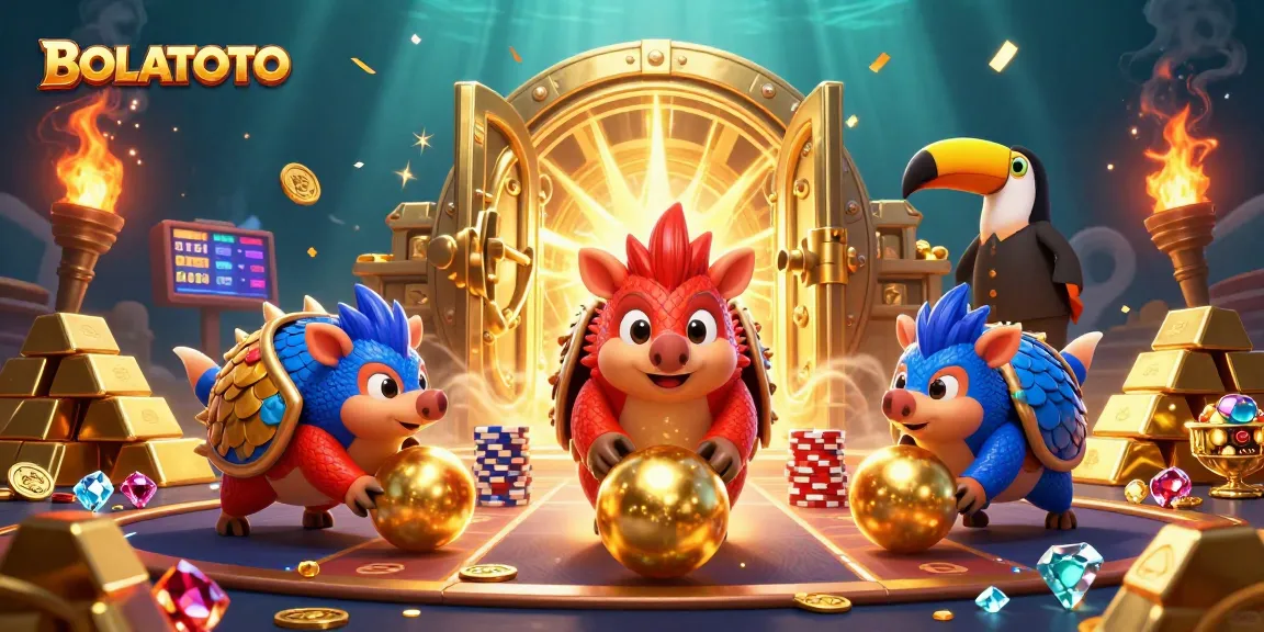 BOLATOTO mengkalkulasi kemenangan dengan pangolin bersenjata berwarna-warni melawan tumpukan chip poker