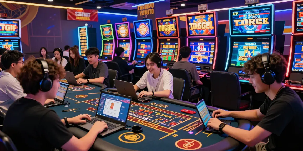 tempototo offering an exciting online gambling experience with players engaged in togel and slots.