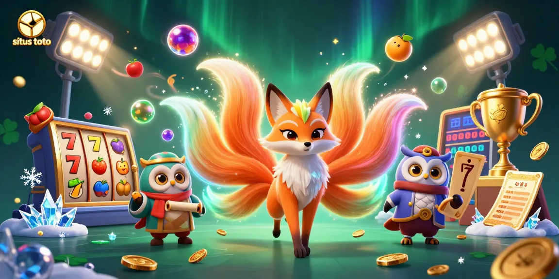Menggali kesenangan di situs toto dengan simbol slot, 7 keberuntungan, dan jackpot yang bercahaya.