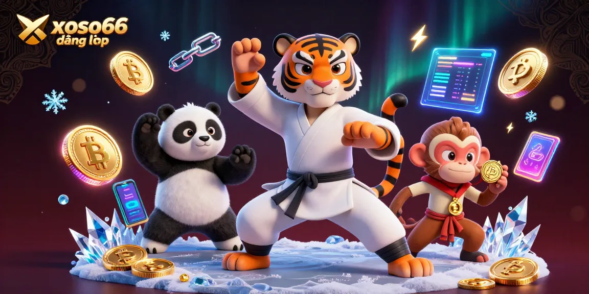 Spin to win with xoso66 đăng nhập, enjoying a vibrant 3D lottery scene featuring playful characters and coins.