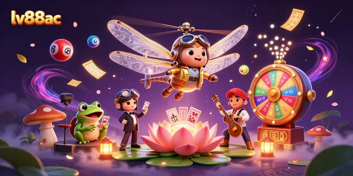 Experience thrilling gameplay and exciting jackpots with lv88ac at this vibrant casino illustration